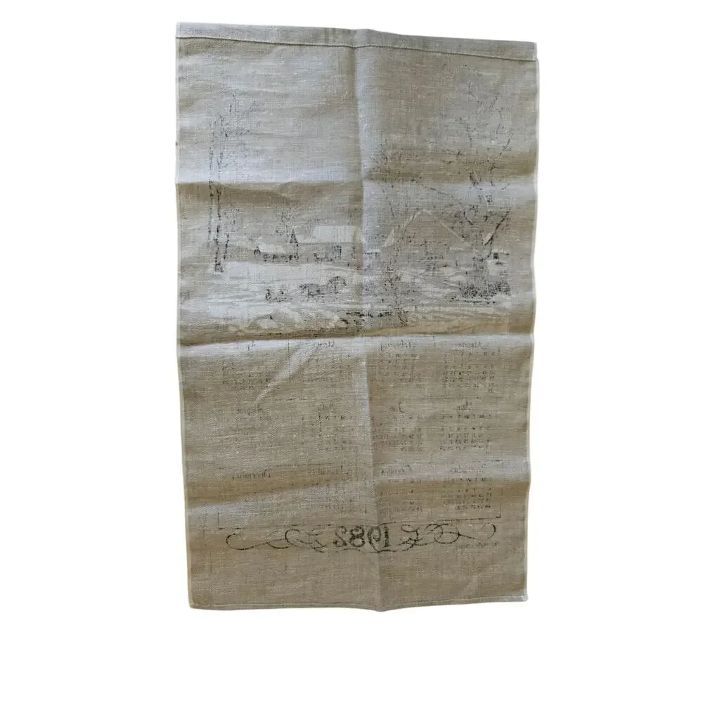 1982 Vintage Linen Hanging Wall Calendar 16